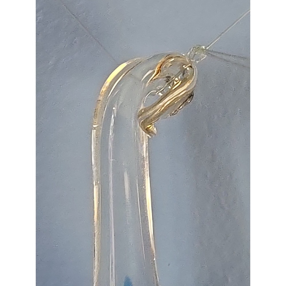 Luke Adams Original Blown Glass Star Fish Ornament Sun Catcher Dichroic Signed - Picture 5 of 8